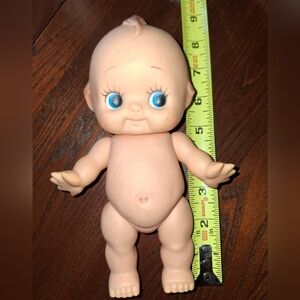 Vintage 1960’s Kewpie Doll  8” Vinyl Rubber. Rare Starfish Hands Pot Belly